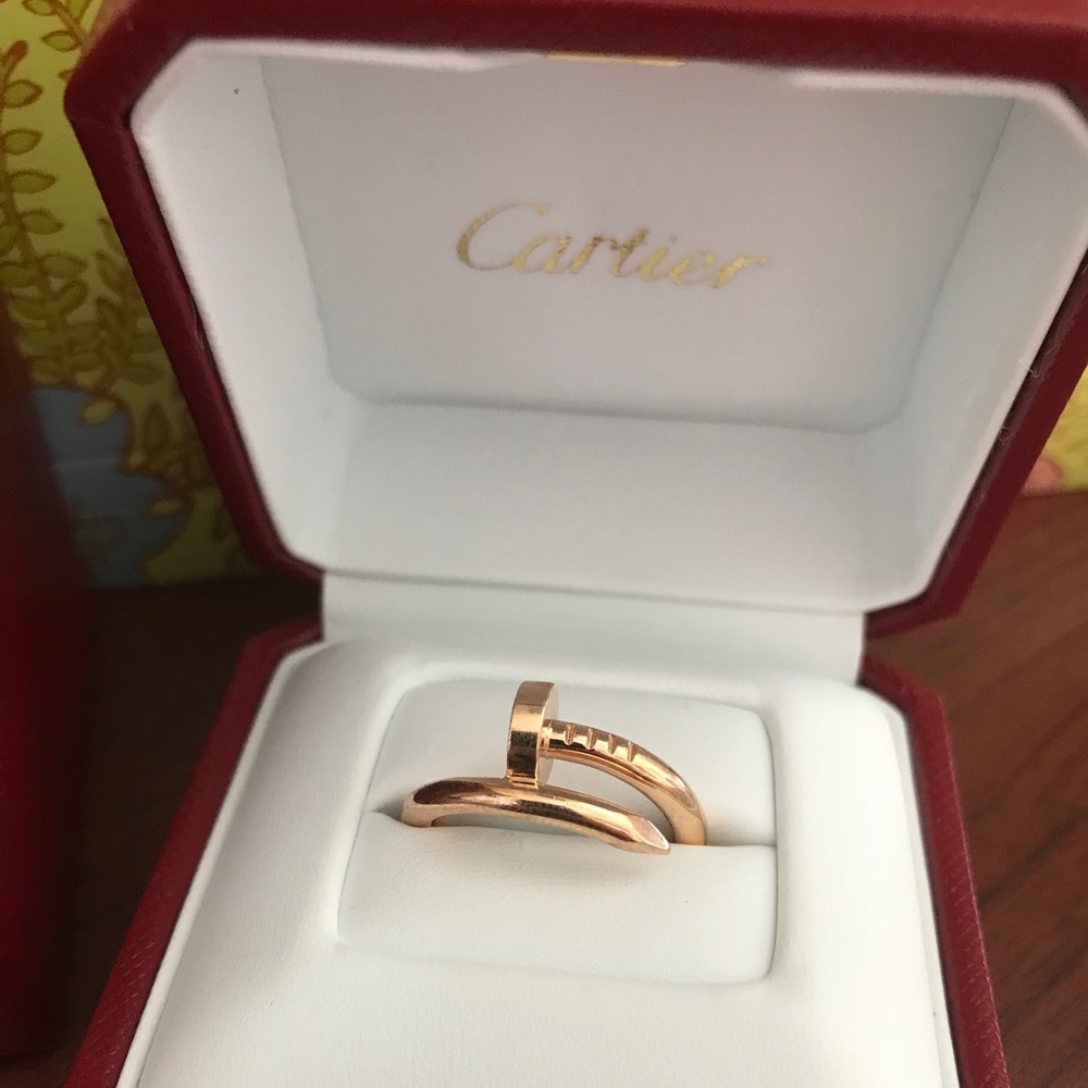 Cartier nail ring, pink gold, 18k Juste in clou